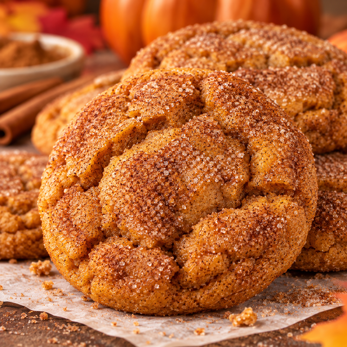 Pumpkin Snickerdoodle Cookie