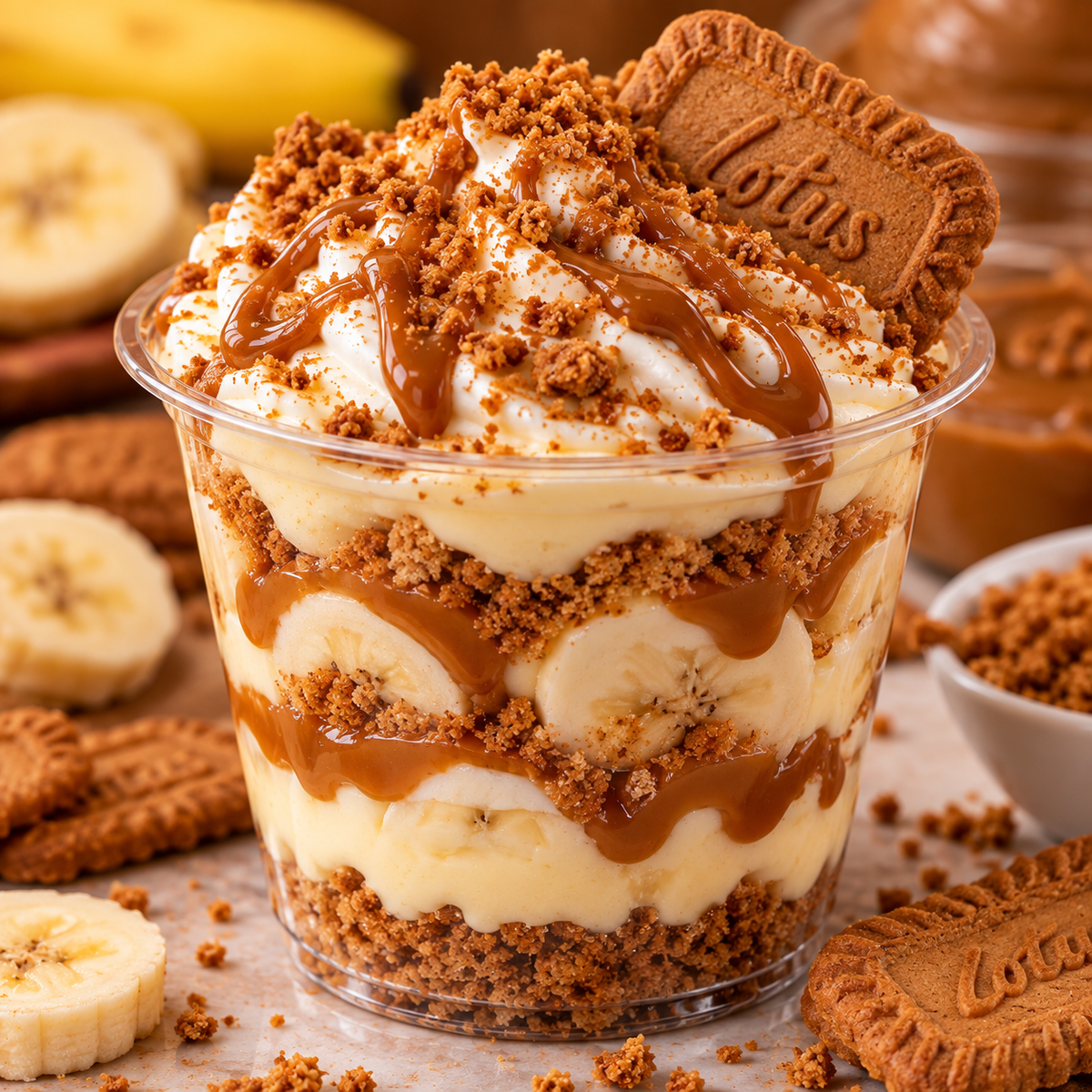 Banana Pudding with Biscoff