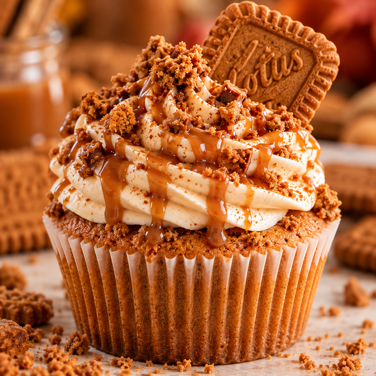 Maple Biscoff Cupcake